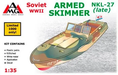 AMG Models - 35404 - NKL-27 (late) Soviet WWII Armed Skimmer - 1:35 • $37.78