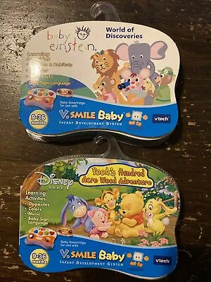 Vtech Vsmile Baby Infant Learning System Games Lot Of 2 • $9.99