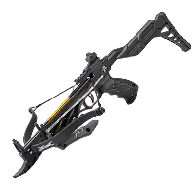 Black 80lb Alligator Self Cocking Pistol Grip Crossbow With Adjustable Stock • $42.99