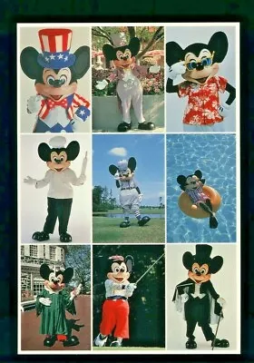 Postcard Disney World The Many Faces Of Mickey Mouse. I2 • $3.99