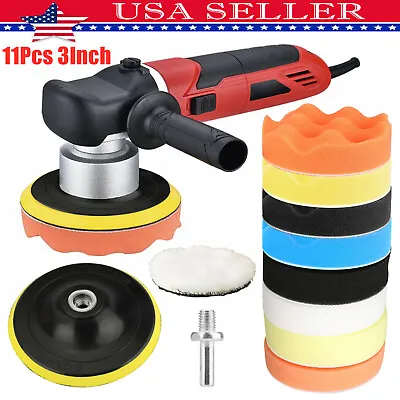 11pcs 3Inch Car Buffing Pads Polishing For Drill Sponge Kit Waxing Foam Polisher • $9.98