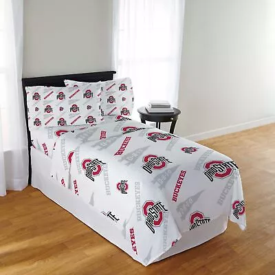 NCAA Officially Licenced Ohio State Buckeyes Sheet Set • $40.49