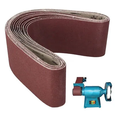 150x1220mm (6x48'') Abrasive Sanding Belt Industrial Cloth Backed 80~1000 Grit • £9.66