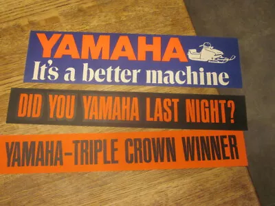 Vintage Yamaha Snowmobile Collectible Bumper Stickers From 70's • $16.95