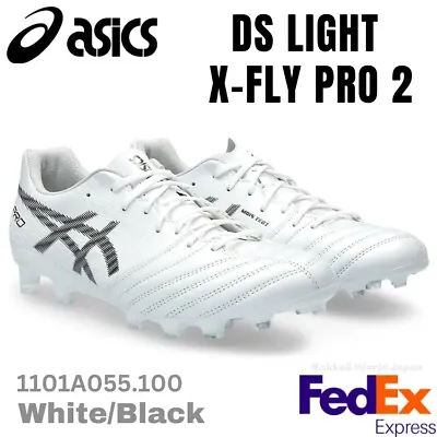 ASICS Soccer Cleats DS LIGHT X-FLY PRO 2 White/Black 1101A055 100 NEW 2023 • $194.75