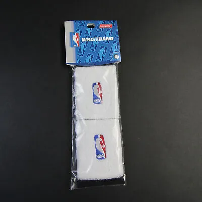 NBA Wristband Unisex One Size White Pack Of 2 Sweatband Basketball New With Tags • $3.60