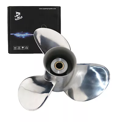 Outboard Propeller 9.25x12 For Mercury Tohatsu Nissan 9.9-20HP Stainless Steel • $117.17