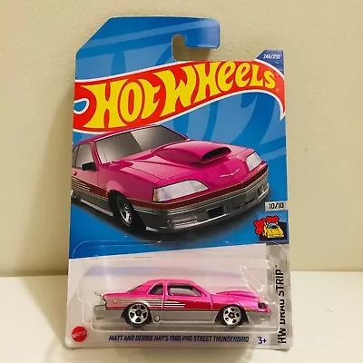 Hot Wheels Matt & Debbie Hay's 1988 Pro Street Thunderbird Magenta Pink 2023 • $6.99