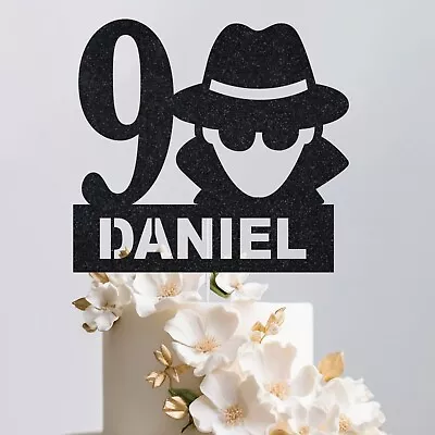 Personalised Cowboy Wild West Cake Topper Boys Birthday Decoration Any Name &Age • £0.99