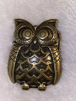 Brass Owl Belt Buckle Outdoors Woods Nature Boutique Women’s • $14.50