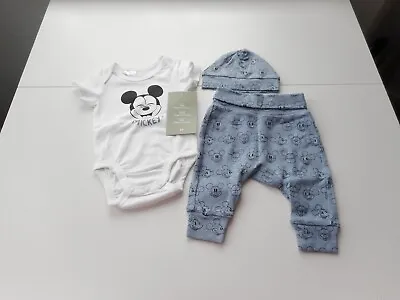 Disney  Mickey Mouse  Baby Boy Clothes  0-1m 1-2m 2-4m 4-6m 6-9m • £6.99