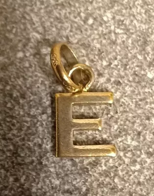 Links Of London Gold Plated Letter E Charm Between 1-2g • £20