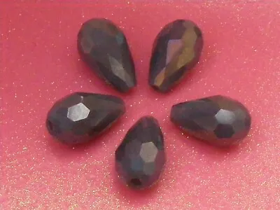 £1.30 • Buy STOCK CLEARANCE - 	Electroplated Opaque Glass Teardrops 11mm - Various Colours