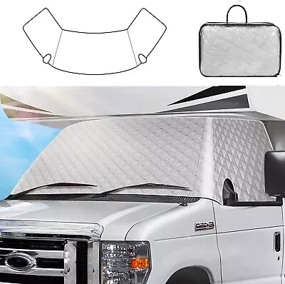 Car RV Motorhome Front Windshield Window Cover For Ford Class C E450 1997-2022 • $32.57