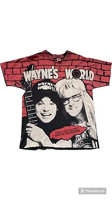 Vintage 1992 Wayne’s World AOP  T-shirt • $205.89