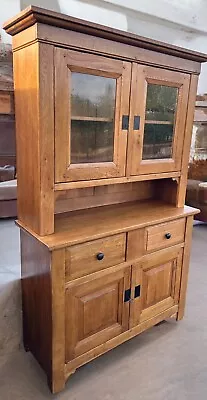 Solid Oak Rustic Farmhouse Welsh Dresser / Cupboard • £650
