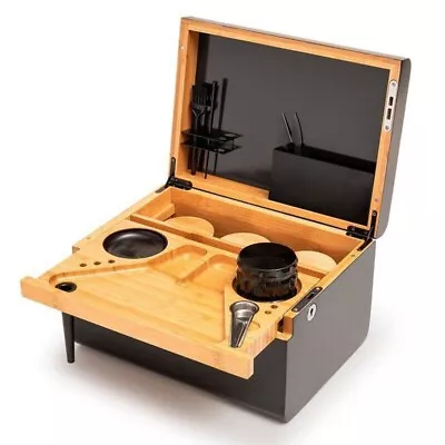 £30.90 • Buy Home Gifts Premium Bamboo Storage Chest With Movable Tray Wood Locking Stash Box