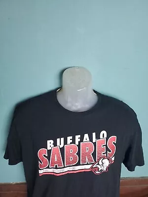 Vintage 90's Buffalo Sabres Goat Head Logo Tshirt Tee Men's Size Large L NHL  • $31.99
