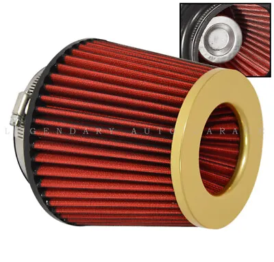 For Nissan 3  Air Filter 76mm Cold Short Ram Intake Replacement Washable Gold • $16.99