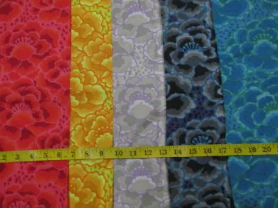 Quilt Fabric - Kaffe Fassett - Tonal Floral - 5 Fat Quarters • $16