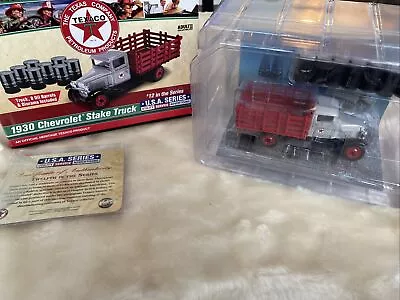 1930 CHEVROLET STAKE TRUCK W/OIL DERRICKS DIORAMA  TEXACO  1/43 New • $32