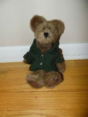 Boyds Bears Mr Trumbull JB Bean Series Bowtie Tweed Knitted Sweater 10  Plush • $14.99