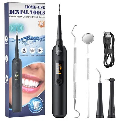 $22.15 • Buy Ultrasonic LED Electric Scaler Tooth Polishing Cleaner Oral Teeth Cleaning Kit A