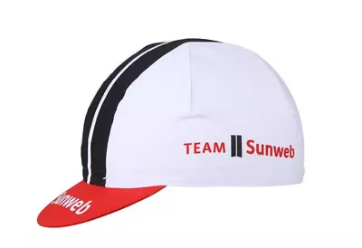 New Road Bike Hat Cap GIANT Bike TEAM SunWEB White Red • $11.73