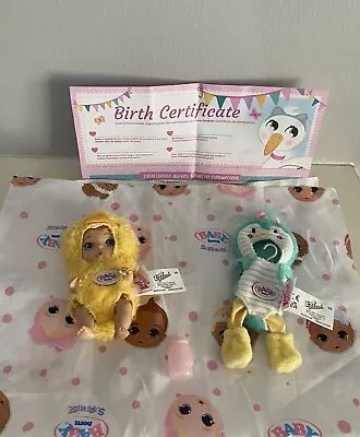 Baby Born Surprise Babies Doll With Clothes Bottle Playmat & Birth Certificate • £4.99