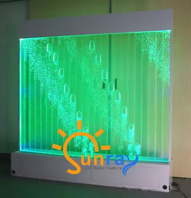 £4173.78 • Buy Modern Water Wall Partition 200x200 LED Lighting Acrylic RGB Colour Change New