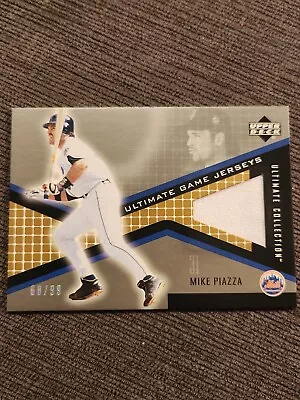 2002 Upper Deck Ultimate Collection Game Jerseys Tier 1 Mike Piazza/99 #JB-MP • $11.99
