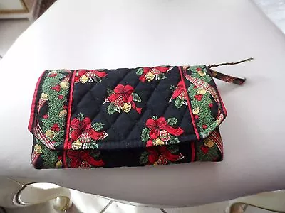 Vera Bradley Clutch Wallet In Retired Christmas Hens And Holly Pattern  • $35