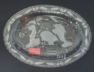 Mikasa Celebrations Crystal Nativity Dish Plate 9 In • $16.99