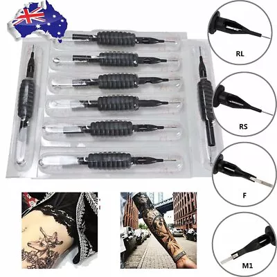 10PCS Sterile Disposable Tattoo Needle With Tube 3/4 Grip And Tip Body RL RS RM • $15.15