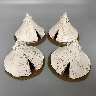 Tents Teepee Camp Base Terrain Scenery The Lord Of The Rings Warhammer Fantasy • £19.95