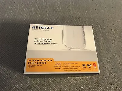 Netgear WGPS606 54 MBPS Wireless Print Server 4 Port Switch • $5