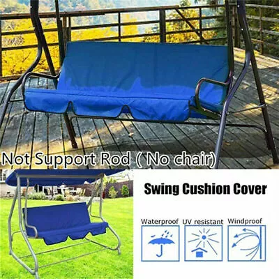 £13.99 • Buy 3 Seater Replacement Swing Seat Canopy Cover Set Garden Chair Hammock Cushion