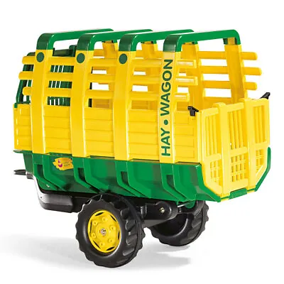 John Deere Rolly 83cm Hay Wagon Trailer/Loader Kids F/ Large Rolly Pedal Tractor • $315
