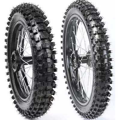 $219.56 • Buy 14 & 17 Inch Front & Rear 90/100-14 , 70/100-17 Tires Rims Wheel RM85 YZ80 CR85