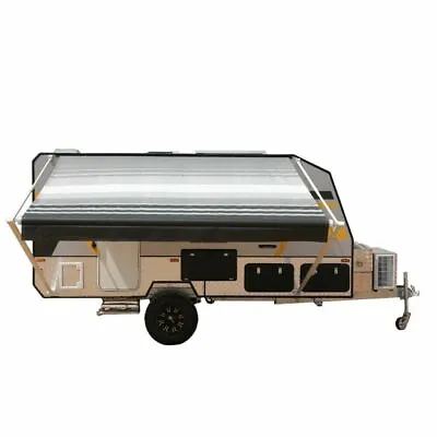 RV Slide Out Patio Retractable Awning Fabric 12'x8' Canopy Camper Trailer Van • $592.94