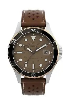 Timex Gents Navi Automatic Leather Strap Watch TW2V41500 • $427.48