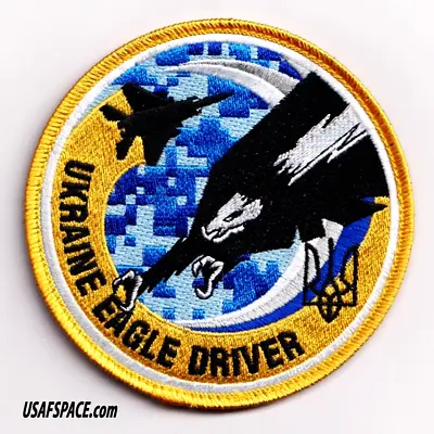 Usaf 194th Fighter Sq-f-15c-ukraine Eagle Driver-fresno Angb- Original Vel Patch • $10.95