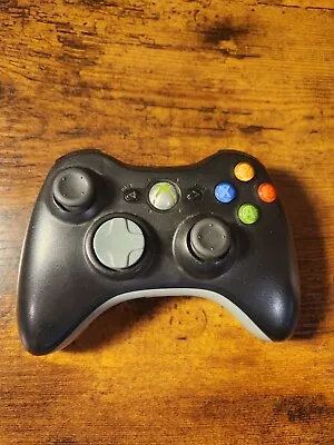 $10.50 • Buy Xbox 360 Wireless Controller Official Microsoft Black OEM Tested No Batt Cover