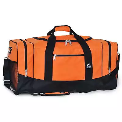 Everest Unisex Sporty Gear Duffel Bag - Large Orange • $29.30