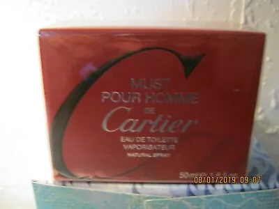 Must Pour Homme De Cartier Edt. 1.6 Oz. New In Sealed Box. • $229