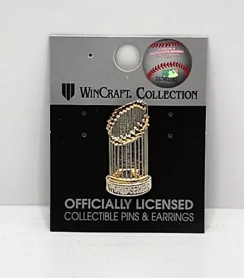 MLB Word Series Championship Trophy Pin Texas Rangers Astros Dodgers Yankees  • $18