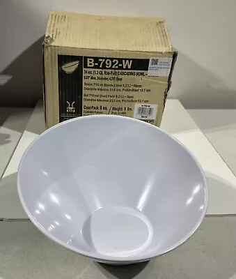 New G.E.T. B-792-W Angled Cascading Serving Bowl For Salads Rice 24oz 1.3qt • £12.82