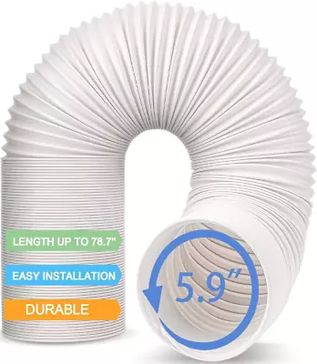 Air Conditioner Hose Portable Exhaust Vent Hose With 5.9 Inch （6‘’） Diameter • $26.77