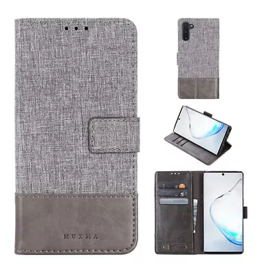 For RedMi Note 10/10s 9A 9C K40 Mi 11Ultra X3 NFC M3 Canvas Leather Wallet Cover • $15.89