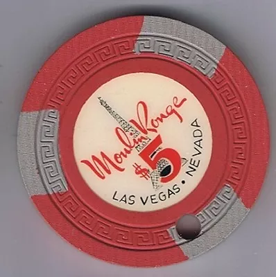 Moulin Rouge $5.00 Elffel Tower Casino Chip Small Key Mold Las Vegas Nv 1955 • $500